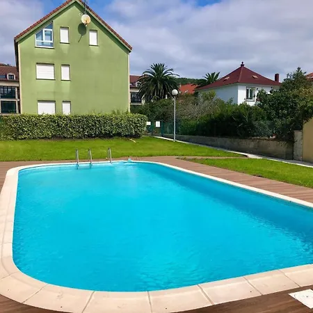 Apartamento Apartamento jardín privado y piscina a 100 m playa Finisterre